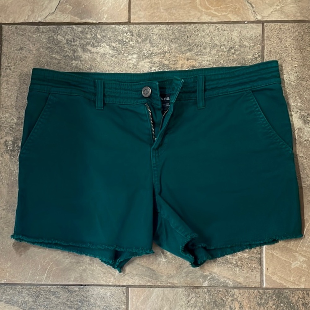 Prana Green High Waist Stretchy Shorts